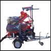 Firewood processor, sawing and splitting machine Pilkemaster EVO36HC with petrol engine, log lifter and 80km / h car axle