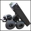 Two axle trailer trailer Tandem 500TB with brake for tractor small tractor Tractor Quad ATV UTV