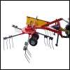 Hay tedder FM210 with windrowing, rotary tedder for tractors - turn to hay and combine swaths