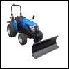 Small tractor SOLIS 26 SERVO power steering 4WD tractor with hydraulic snow plow 1,20 m new (Surcharge vehicle letter)