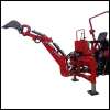 excavator / earthmover/ digger backhoe HB23S, rear actor for tractor three-point linkage with hydraulic side shift