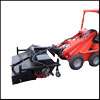 Sweeper for Compact loader HL16 wheel loader and all tractors are compact tractors