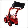 Small Tractor Kubota B1-15 4WD used with new front loader completely overhauled and repainted