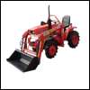 Compact tractor all-wheel Kubota B1200 completely overhauled and repainted with front loader