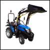 Compact tractor SOLIS 26 SERVO power steering tractor 4WD with front loader (Surcharge for vehicle registration document)