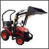 Compact tractor Kubota B1-161 16,0PS 4WD, new with front loader, street legal