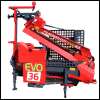 Firewood processor, sawing and splitting machine Pilkemaster EVO36ZES with PTO, log lifter and standing frame