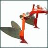 Ridger with standard frame for two wheel tractor