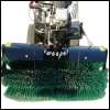 Front sweeper, sweeping roller FKM110 110cm for ride-on mowers (without waste container and side brushes)
