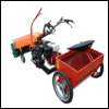Roller spreader KS80E for walk behind tractor- salt, fertilizer and grit spreader