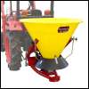 Broadcast spreader Nordfarm PL400 for small tractors (seed, fertilizer, salt, grit)