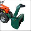 Mountable attachment snow thrower snowblower for two wheel tractors KM10 TPS Labin Progrs Super Special Green