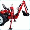 excavator / earthmover/ digger backhoe HB20, rear actor incl. excavator thumb for tractor three-point linkage