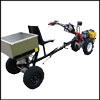 Combined walk-behind tractor KM5 13 PS with stainless steel salt  / grit spreader