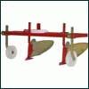Ridger with combination frame for two wheel tractor