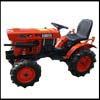 Compact tractor Kubota B6001 with 4WD overhauled and repainted