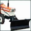 Professional snow plow 130 cm, spring flaps clearing blade for small tractor
