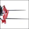 Bale spear spike foldable bale transport fork (2 skewers) for tractors Kubota Small tractor Tractor