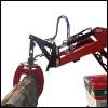Log gripper complete package rotator tongs holder control valve hoses and adapterplate for installation on frontloader