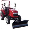 Tractor Eurotrack 454E 4WD 45HP with new hydraulic snow plow 150 cm new and street legal