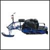 Motorschlitten 500/15 Schneehund Schneemobil Snowmobil Schlitten Raupenschlitten mit Sitz und Kufen