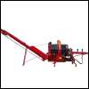 Sawing Machine Splitting Machine Wood Splitter Woodking 410Z Hydro 20t log splitter PTO drive swiveling conveyor belt and feed belt with hydr. Lowering the chainsaw