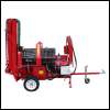 Sgemaschine Spaltmaschine Sgespalter Woodking 40EF Hydro 20t Holzspalter mit Elektromotor Schwenkfrderband und Einzugsband mit hydr. Absenkung der Kettensge