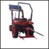 Bale spear spike foldable (3 skewers) for tractors Kubota Yanmar John Deere
