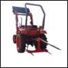 Bale spear spike round bale fork round bale tines foldable (3 skewers) for tractors Kubota Yanmar John Deere