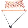 Mesh harrow grassland harrow for tractors 128 cm wide