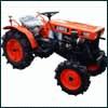 Compact tractor Kubota B7000 with 4WD overhauled and repainted