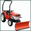 Kleintraktor Kubota B1600 Allrad gebraucht und berholt mit neuem hydraulischen Schneeschild 120 cm